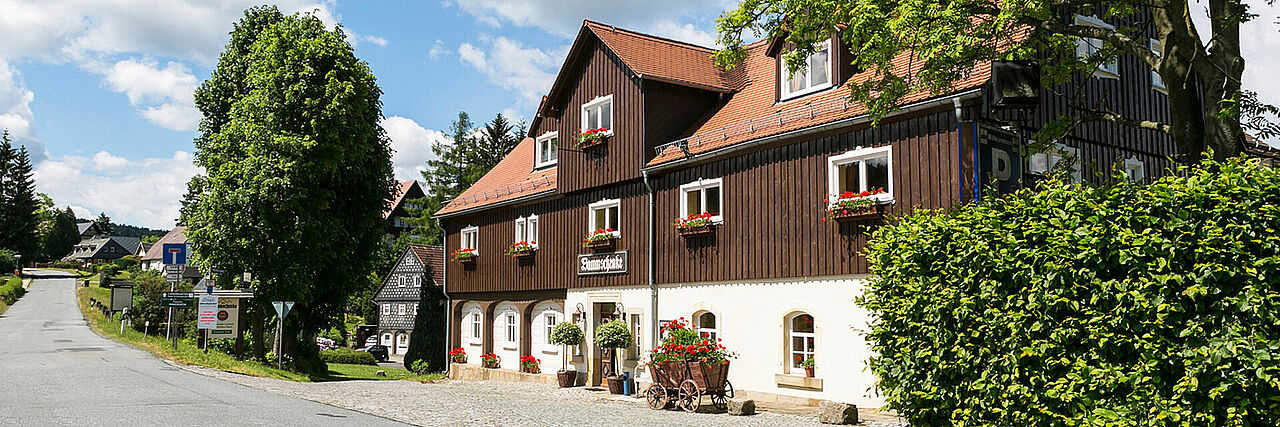 Gasthaus in Jonsdorf, Baustil Umgebindehaus